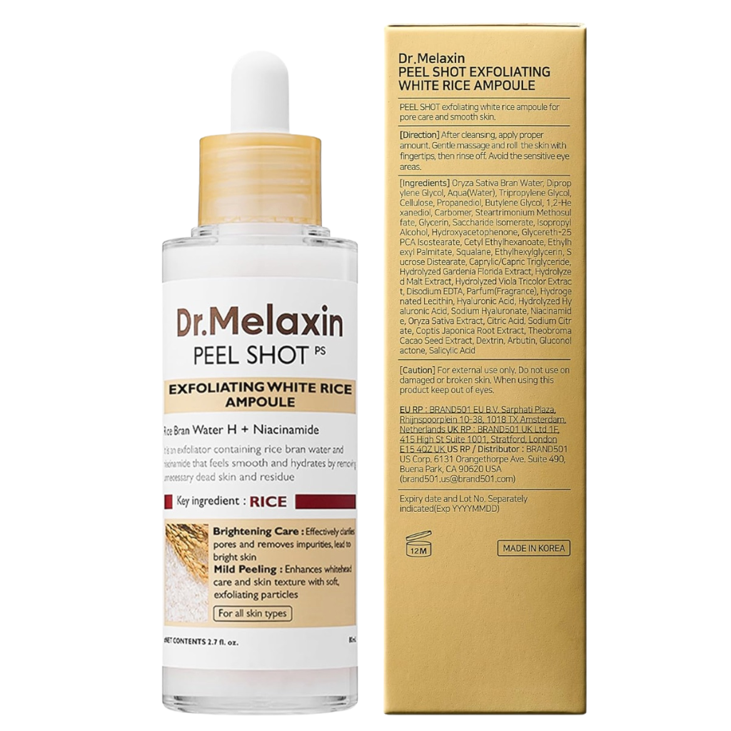 Dr. Melaxin Peel Shot Glow : White Rice Peeling Ampoule